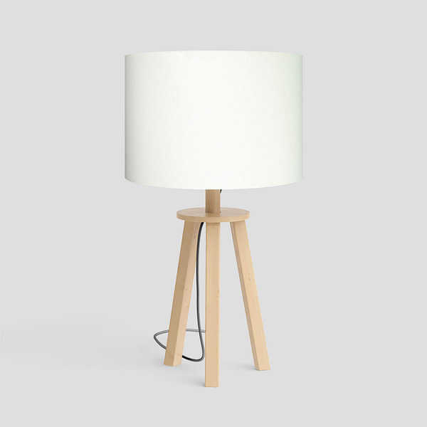 Plain lampshade used for product builder