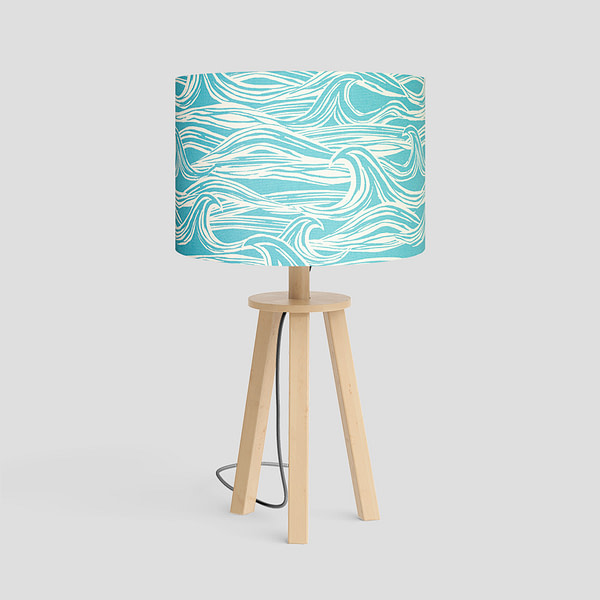 Surf Lampshade in Blue